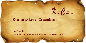 Keresztes Csombor névjegykártya